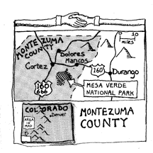 Map of Montezuma County