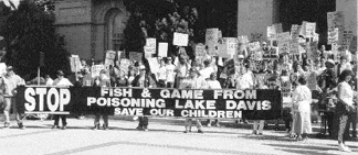 Portola, Calif., residents protest plans to poison Lake
Davis