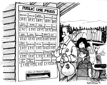 Cartoon: Public use fees