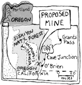 Proposed mine in Siskiyou Nat'l Forest, Oregon