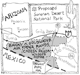 Proposed Sonoran Desert National Park in Arizona