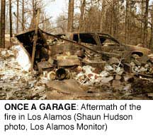Aftermath of the fire in Los Alamos