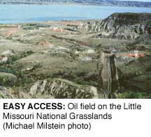 Oil field on Little Missouri National Grasslands