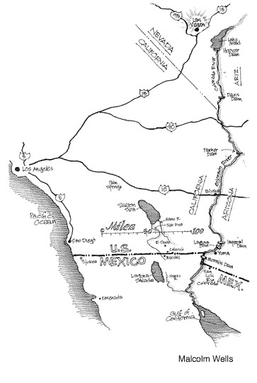 Map of Colorado River Delta