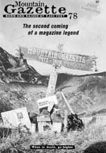 Cover of The Mountain Gazette