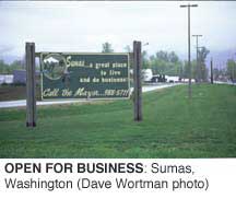 OPEN FOR BUSINESS: Sumas, Washington