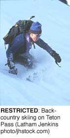 RESTRICTED: Backcountry skiing on Teton Pass