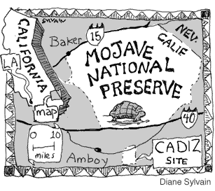 Map of Mojave National Preserve