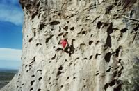 Climbing North Mountain at Hueco Tanks State Historic
Site