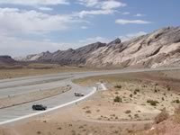 Interstate 70 pushes across the San Rafael Swell in
Utah