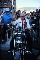 The motorcycle daredevil himself at the Butte Evel Knievel
Daze last August