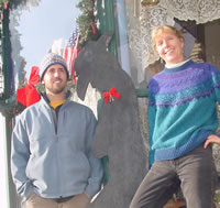 Alex Pasquariello and Jodi Peterson, winter
interns