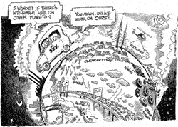 Intelligent life cartoon
