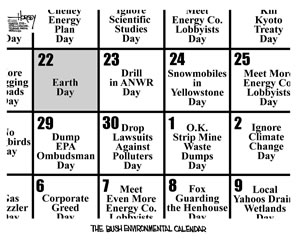 The Bush Environmental Calendar