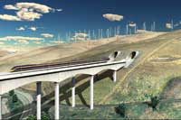 FROM THE NEW CALIFORNIA HIGH SPEED RAIL AUTHORITY 3D
SIMULATION