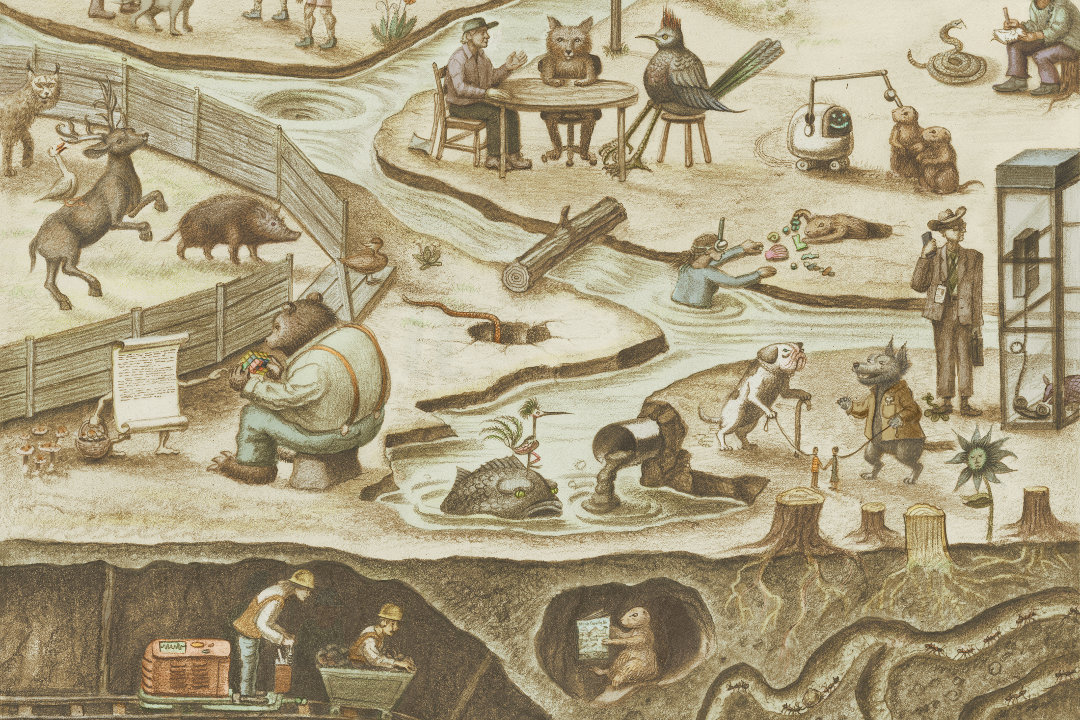 Behind the cover: Drawing the ‘landscape of conversation’